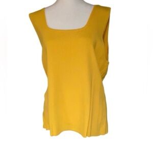 EUC Choices Yellow Sleeveless Sweater Size XL